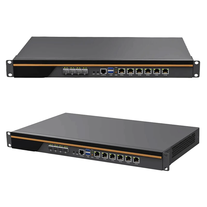 Imagem -04 - Dispositivo Firewall Rackmount 1u Intel Core i9 13900k i7 13700 i5 13400 i3 13100 Lan 10g Sfp Pfsense Opnsense Mikrotik