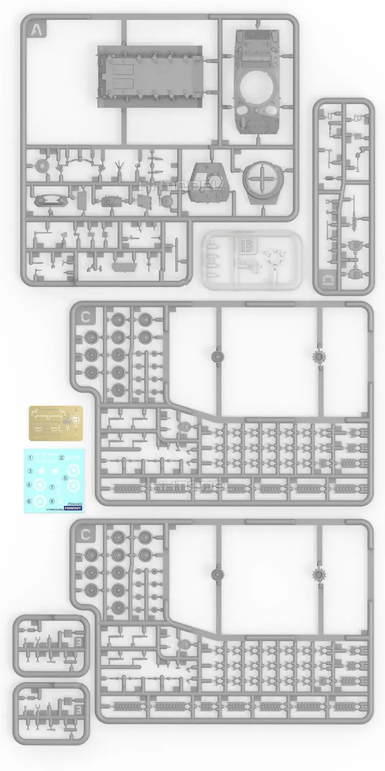 Fore Art Hobby 2003 1/72 USA lekki czołg M24 Chaffee zestaw modeli do składania