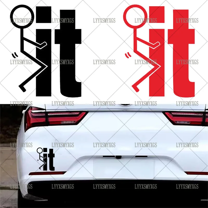 

Self-Adhesive Custom Fuck-it stickman Car Stickers Waterproof Sunscreen Vinyl Decal PVC wholesale Car Accessories