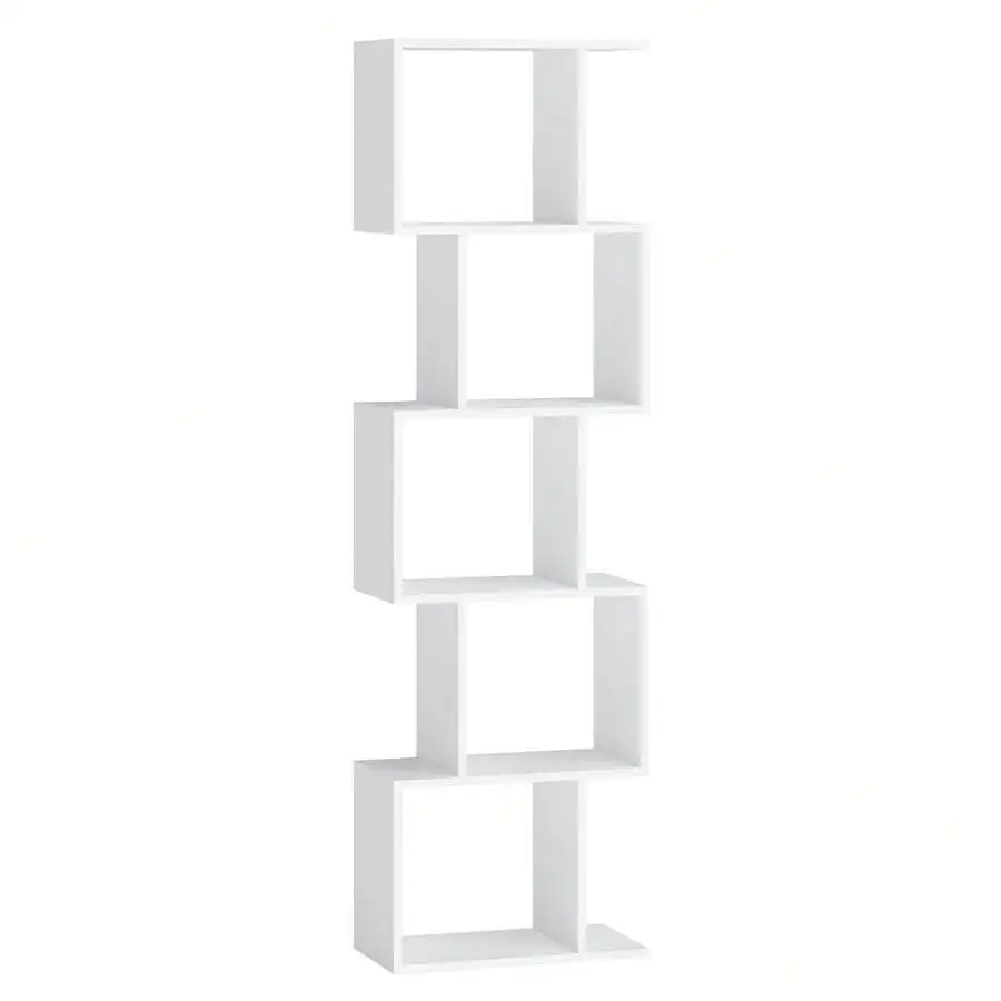 Bookshelf, 5-Tier Bookcase, 9.4 X 15.7 X 62.6 Inches, Storage Shelf With Open Compartments, Modern Style, For Living Room, Bedro