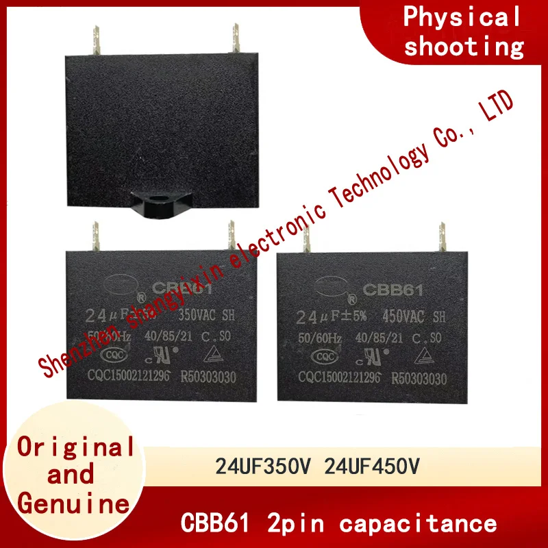 1pcs CBB61 24UF350V 24UF450V gasoline diesel generator Capacitor EC-2500CX 2kw3kw