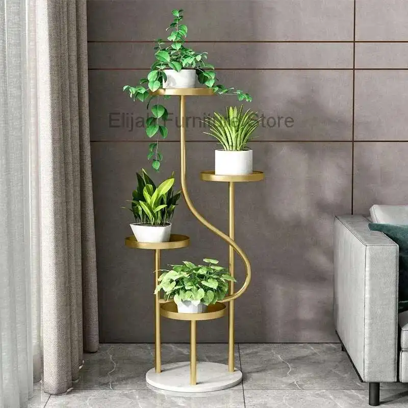 

Light Luxury Designer Modern Flower Rack Living Room Simple Plant Display Rack Wedding Decoration Unique Porte Plantes Furniture