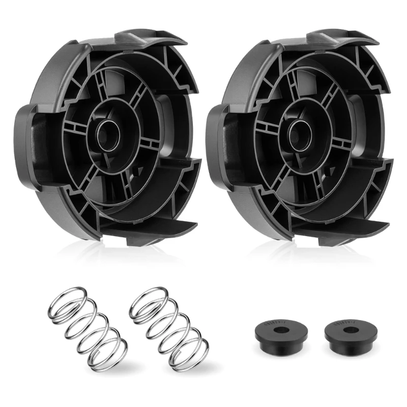 Coperchio e molla dei tappi per testa del trimmer a 2 pacchetti per compatibili con parti QuickFeed con DCST922P1 DCST922B