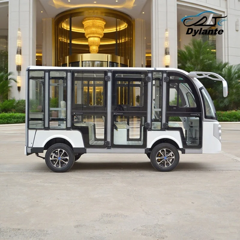 USA Brand Hot Sale Shuttle Bus Electric Car Manufacturer Customizable 16 Person Electric Tour Bus Stable Quality Long Durability