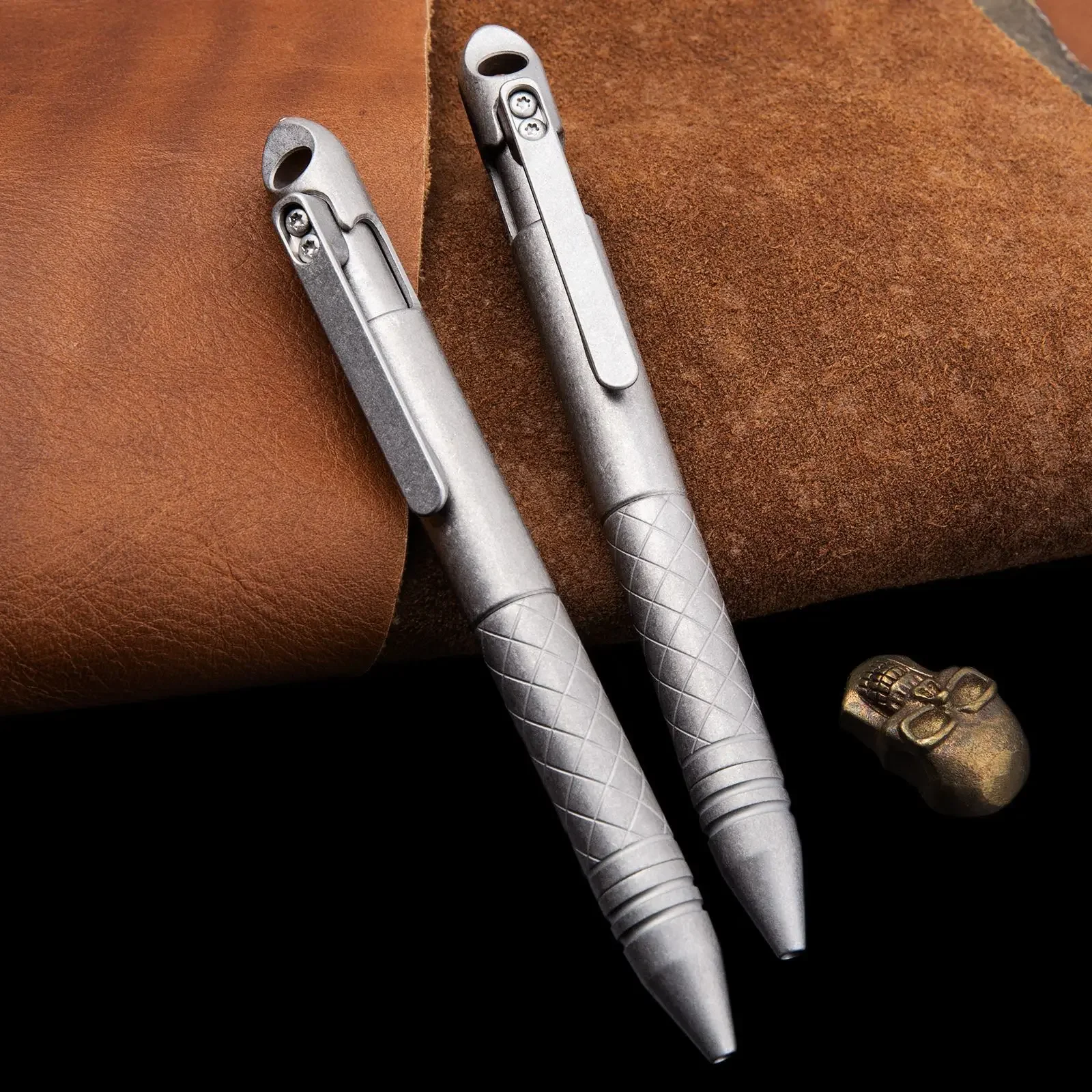 Outdoor EDC Retro Titanium Legering Bout Tactische Pen Multifunctionele Autoruit Breken Tool