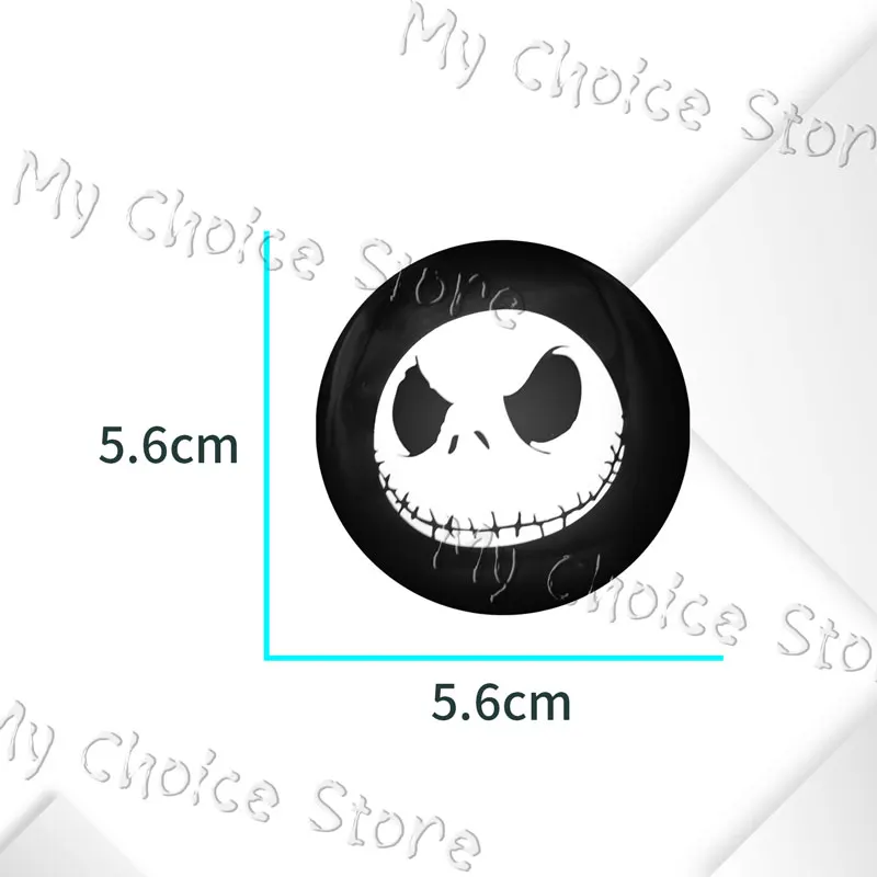 4pcs 56mm Halloween Spider Pumpkin Skull Emblem Car Wheel Center Hub Cap Badge Stickers For Universal Auto Accessories