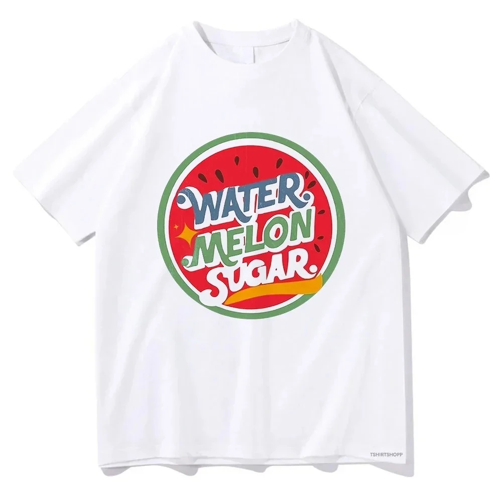 2026 Damen Lustiges Streetwear Vintage Funkelndes Wassermelonen-Grafik-T-Shirt Korea-Stil Ästhetische Y2K-Kleidung