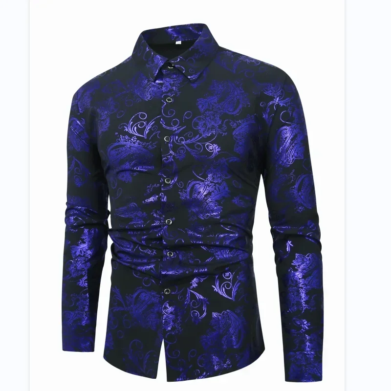 

2024 Casual Shirt For Men Printed Fashion Breathable Trend Top High Quality Design Hot Street Wear Shirt Male