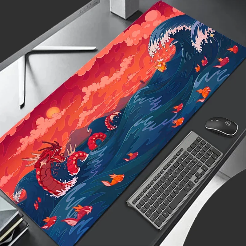 New Pu Leather Mouse Pad Larger Computer Keyboard Pad Pokemo