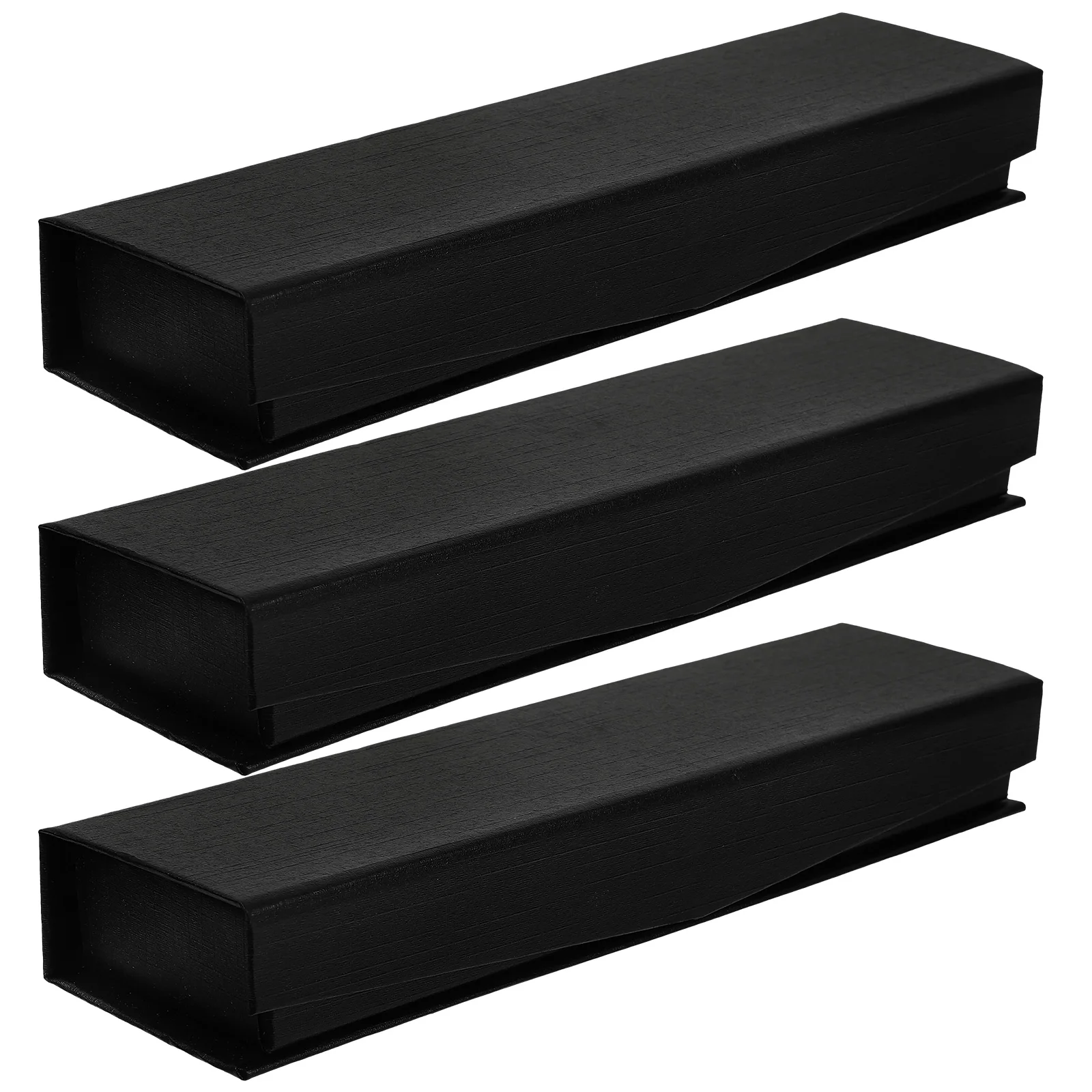 

3 Pcs Pen Case Cloth Box for Pens Packaging Black Retro Gifts Ceremonies Business Anniversary pen wrapping case desk organizer