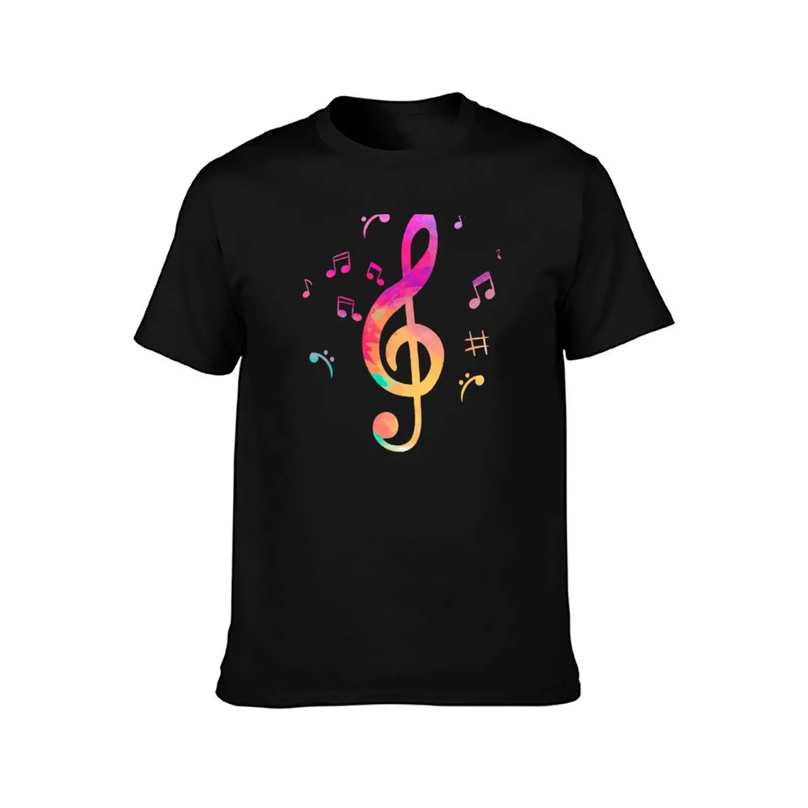 TREBLE CLEF PIANO T-Shirt Worker Basic Short Sleeve Tee