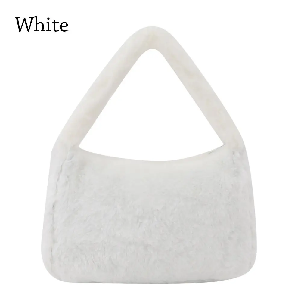 

Women Soft Plush Autumn Winter Fluffy Totes Purse Handbag Shoulder Underarm Bag