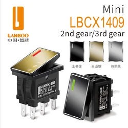 LANBoo 1409シリーズkcd1ロッカースイッチ7amp 2n2nc LED 3ポジション赤緑青黄色白