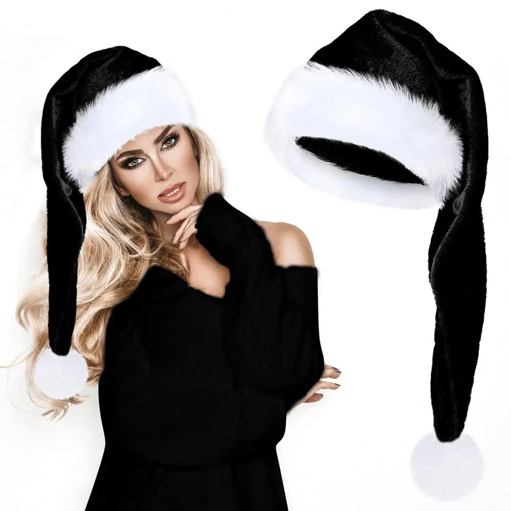 

Santa Hat Long Xmas Velvet Santa Hat Winter Warm Christmas Hat Christmas Party Supplies for Cosplay Parties navidad