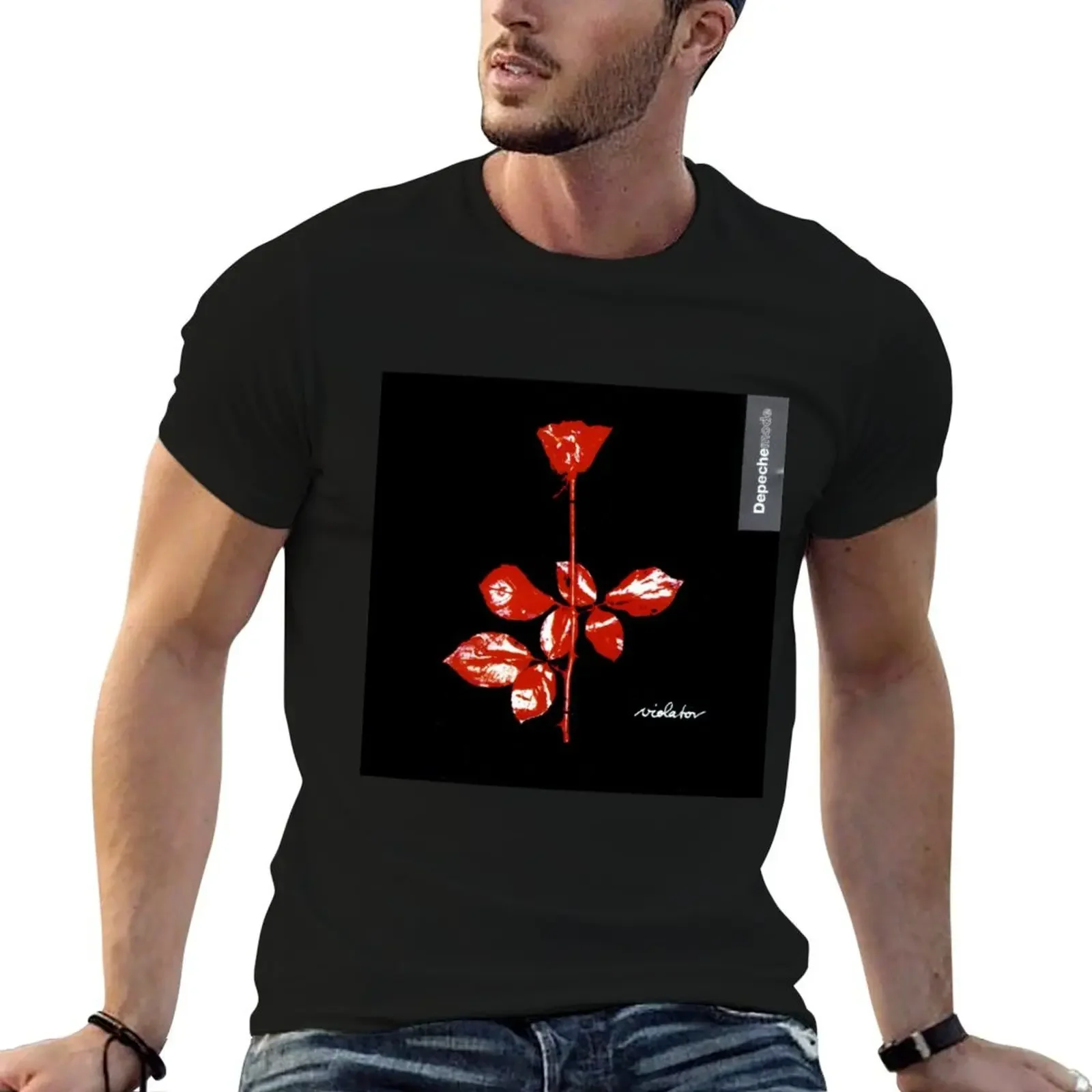 Violator Mode T-Shirt blanks quick drying sweat shirts, men