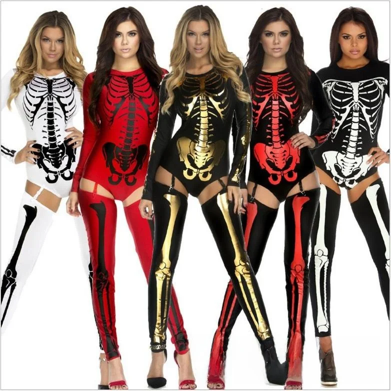 

Zombie Bride Witch Queen loween Cosplay Costume Nightclub DS Performance Skeleton orm Theme Women's Outfit