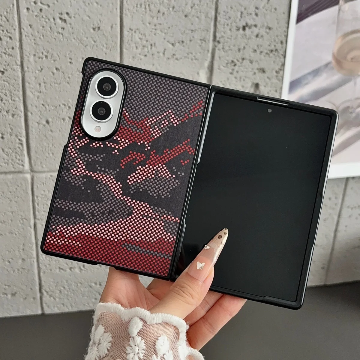 Luxury Kevlar Carbon Fiber Shockproof Case for Samsung Galaxy Z Fold 8 Ultra 7 6 5 4 for Magsafe Magnetic Wireless Charge Cover