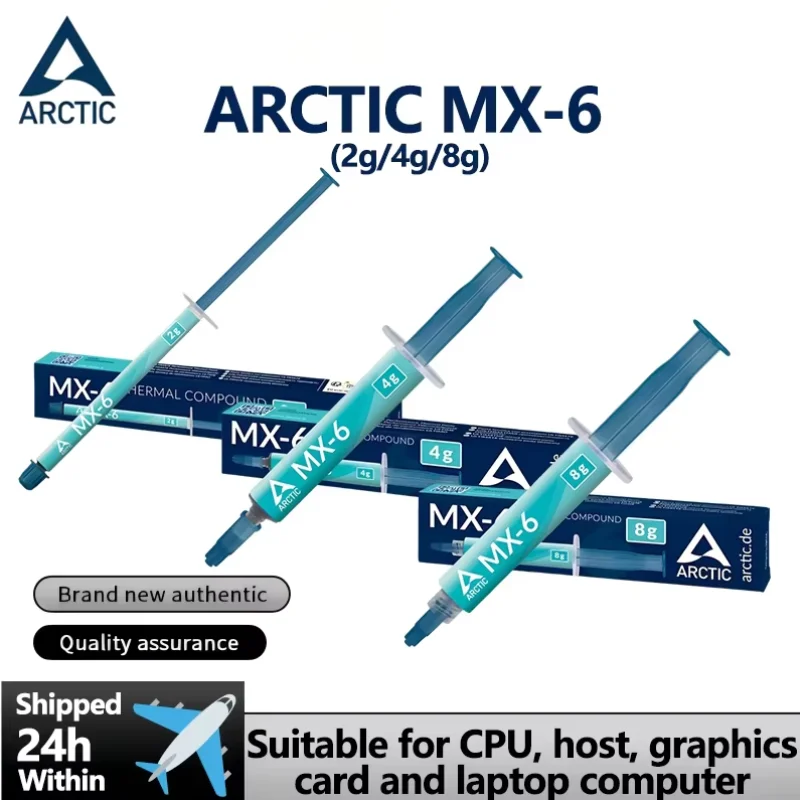 

Термопаста MX-6 (2г/4г/8г) для максимальной производительности: для процессоров, видеокарт, ноутбуков, очень высокая теплопроводность