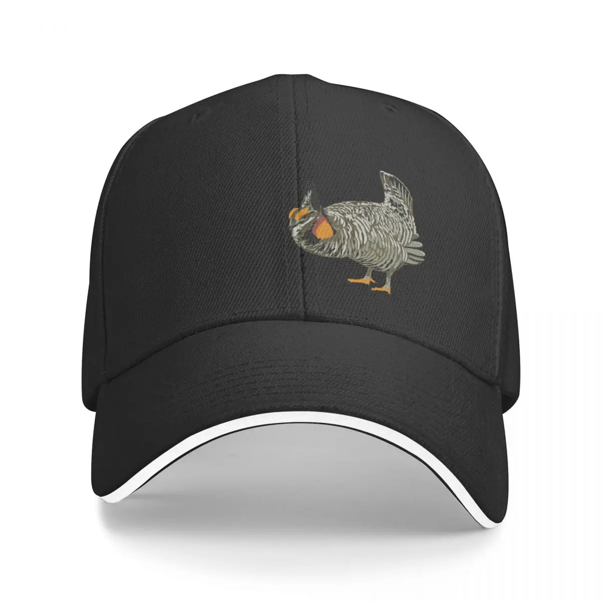 

Prairie Chicken Portrait Baseball Cap Military Tactical Cap western Hat foam party Hat Snapback Cap Men's Luxury Women's