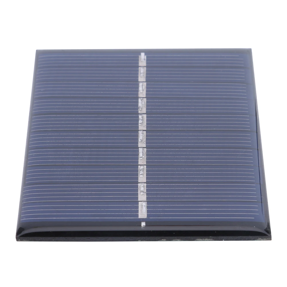 DIY 0,6W 5V 120mA Solarpanels Solarzellen Modul Batterieladegerät Epoxidplatte für Straßenwerbung Hofbeleuchtung