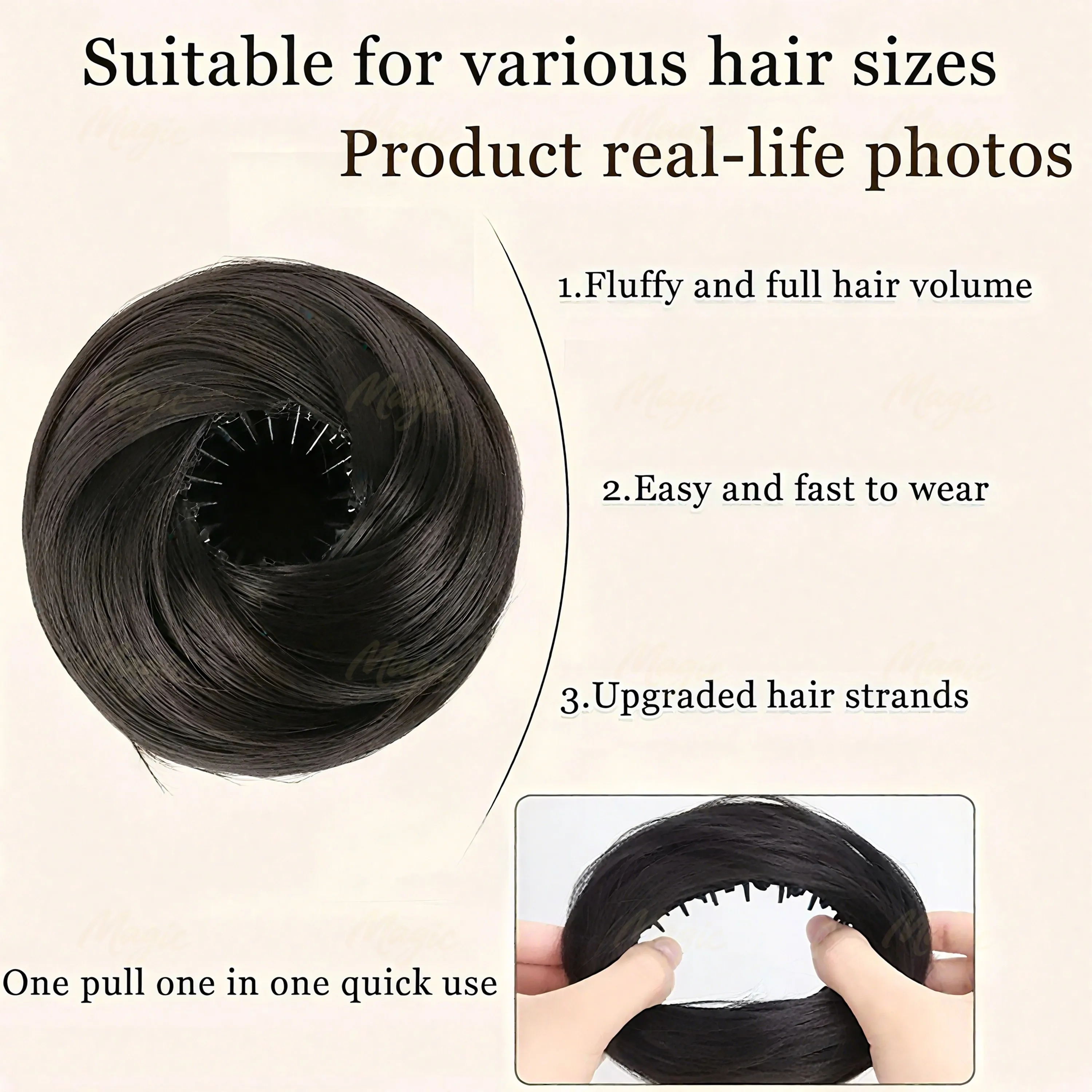 Thumbnail 3 - #90 Best Clip-In Chignon Hair Buns to Buy In 2026