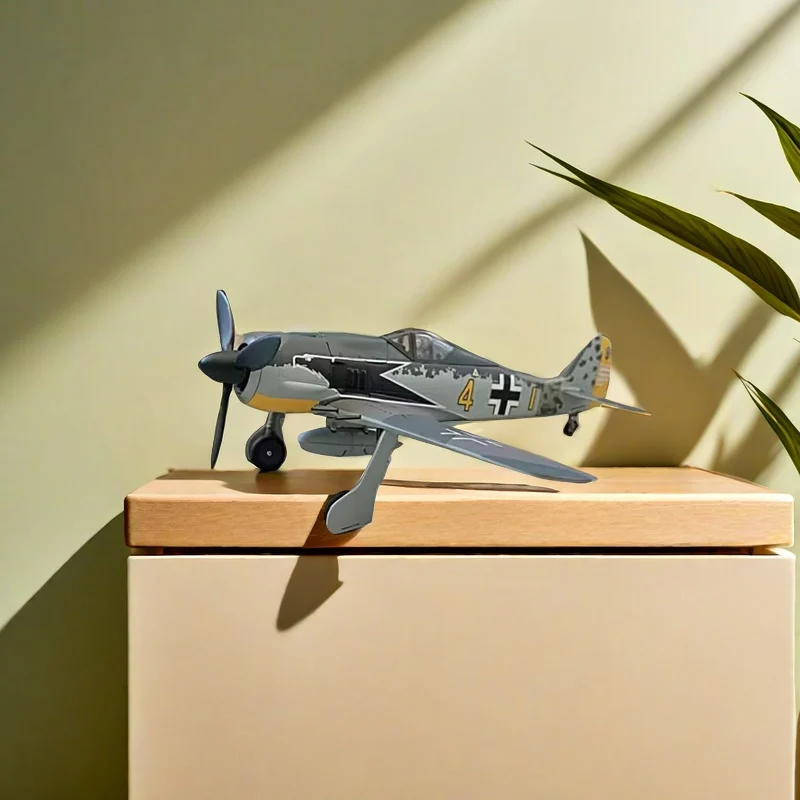 2024 New Diecast 1:72 Scale FW190A-4 Alloy Finished Aircraft Simulation Model Static Decoration Souvenir Gifts for Adult Boy