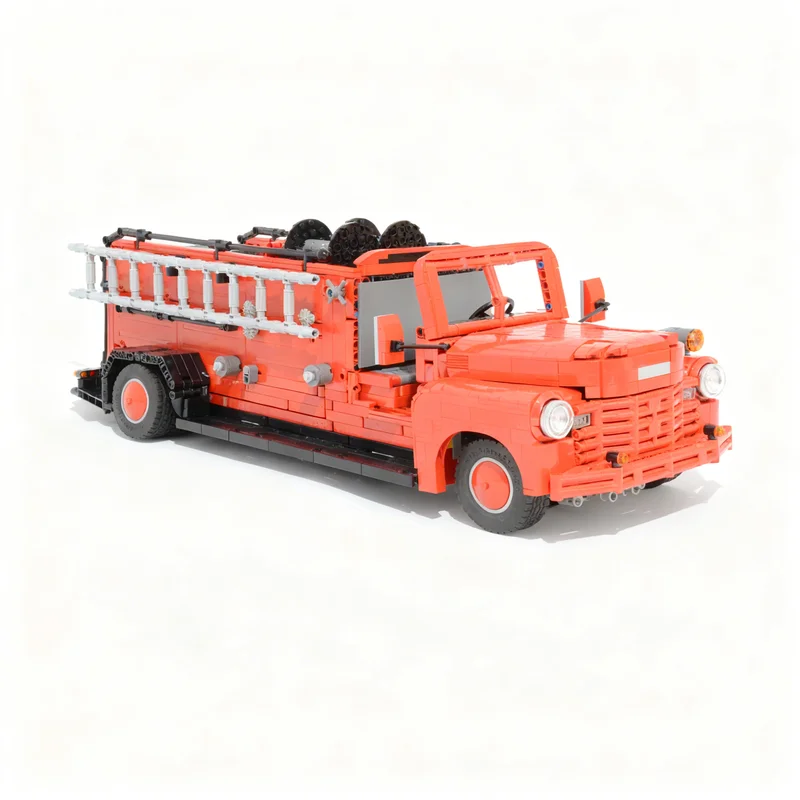 2686pcs MOC Technical Chevroletes Advance Design - Fire Truck Model Building Blocks Christmas Gift Architecture Toy Art Idea