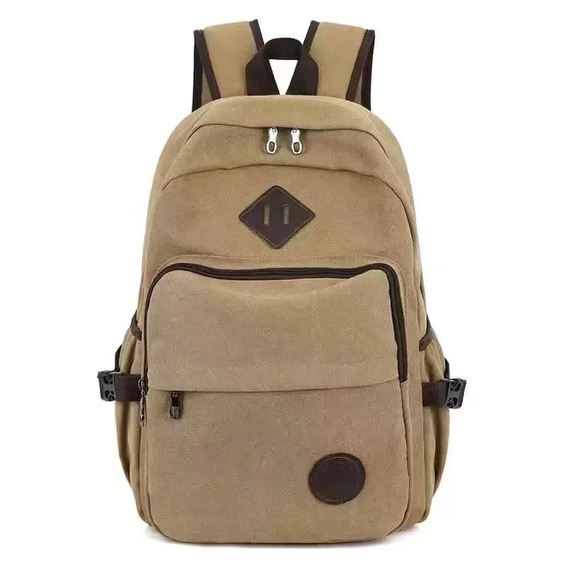 

Холщовый школьный рюкзак для мужчин и женщин, вместительная Прочная износостойкая дорожная сумка для студентов