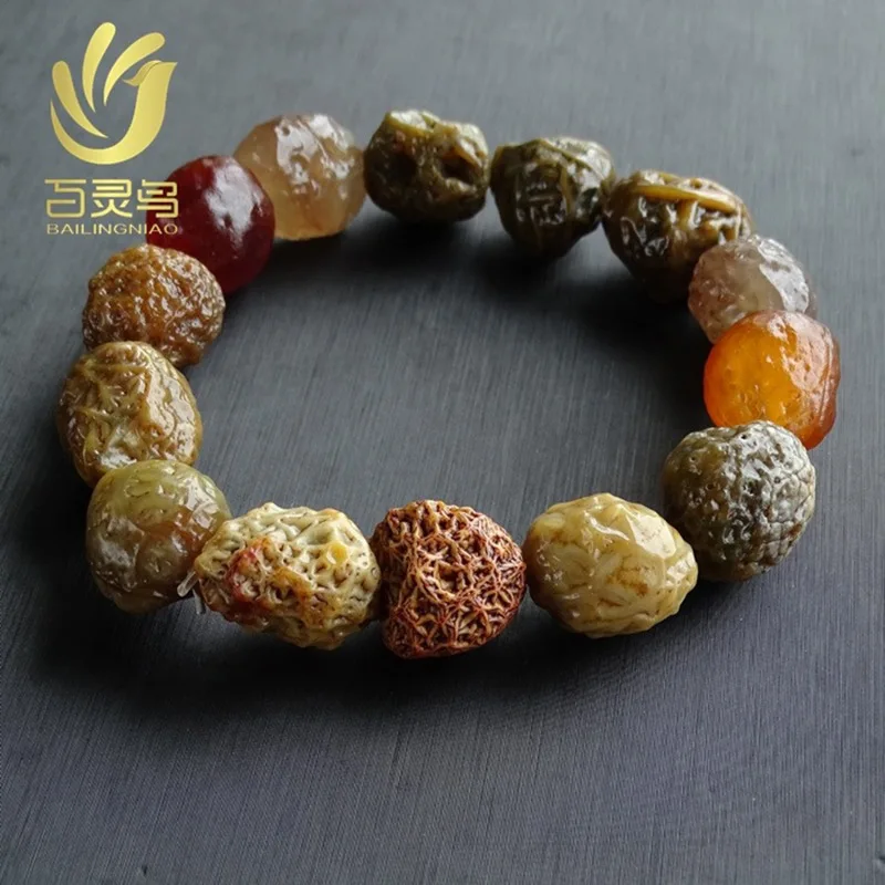 سوار لون اليشم Gobi Rui ، حجر وتر الألف العشان الأصلي ، العقيق #3