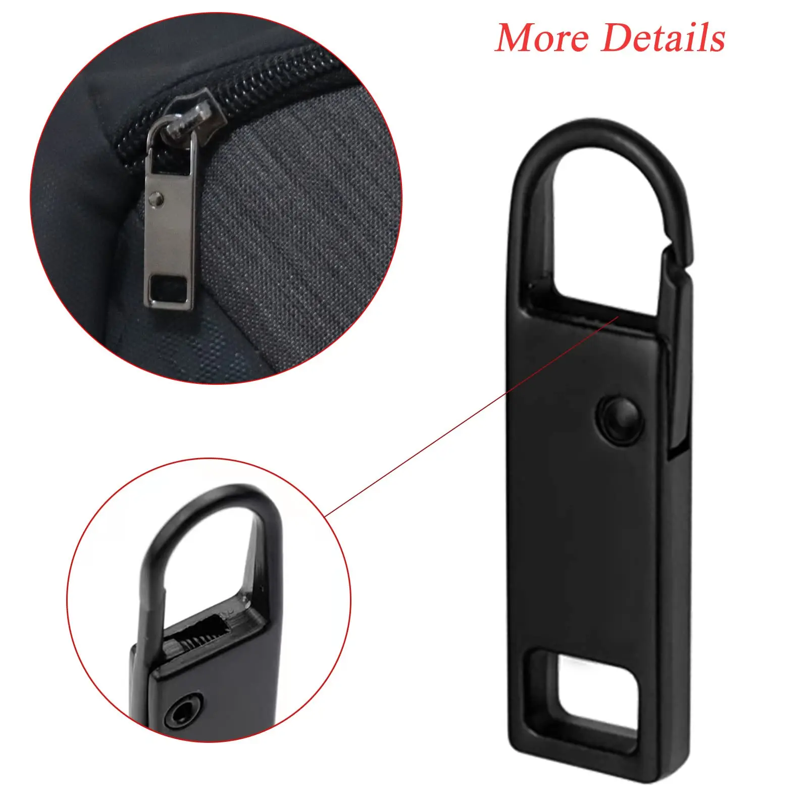 Urmspst застежка-молния, замена 10 шт., съемная молния, язычки для багажа, одежды, куртки, рюкзаки, ботинки, кошелек, пальто