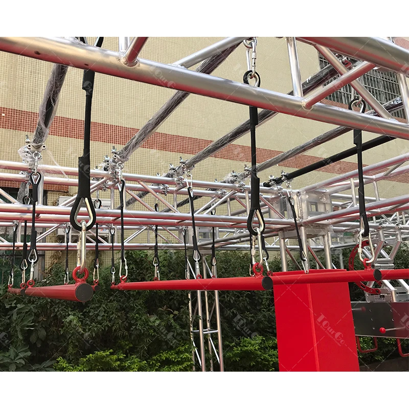 Parque infantil ao ar livre, curso de obstáculo de guerreiro ninja, crianças e adultos, academia interna, equipamento de treinamento de guerreiro ninja, BARES DE TRAPEZE