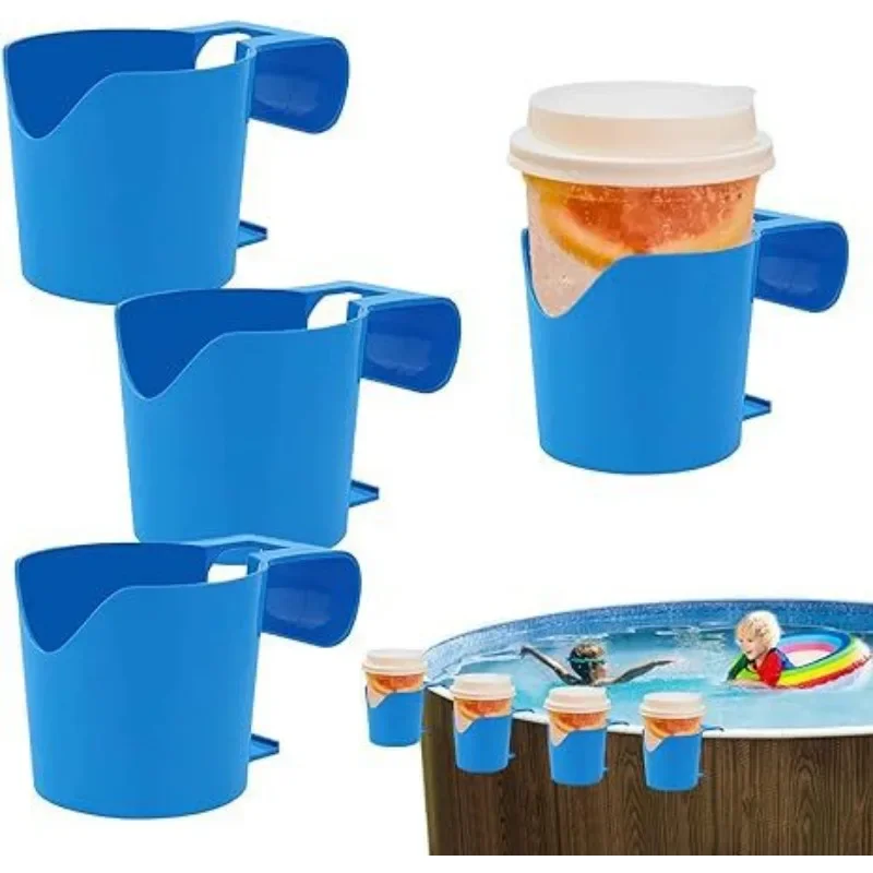 رف تخزين لحمام السباحة ، 4 ، حامل أكواب ، مشروب ، بيرة ، زجاج ، غسيل ، منظف ، تعليق ، جديد