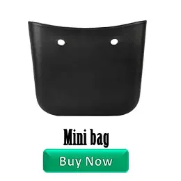 Tanqu Edge Painting Silver Metal D Buckle Mini Oblong Leather Handle for O Bag Mini O Chic Handbag