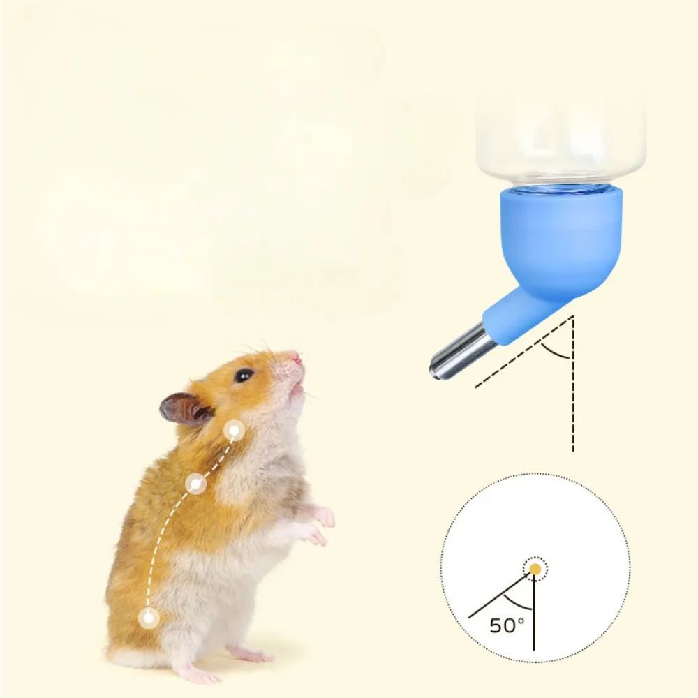 Hamster Drinker Plastic Pet Water Bottle Dispenser Feeder Hanging Pet Guinea Pig Squirrel Rabbit Dog Drinking Head Pipe Fountain