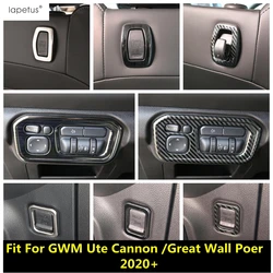 Head Light Lamp Button / Seat Back Hook Panel Cover Trim Accessories Interior For GWM Ute Cannon /Great Wall Poer 2020 2021 2022