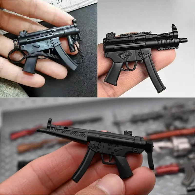 1/6 Scale Model 12 Inch Doll 1/6 Soldiers Accessories 1 To 6 Micro-punch MP5 MP5K Black Gun Model Action Figure Accessories Toy view 2