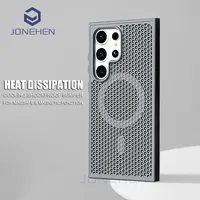 JY Magnetic Heat Dissipation  Magsafe Case For Samsung Galaxy S24 S23 S25 Ultra S22 Plus Cool Breathable Wireless Charge Cover
