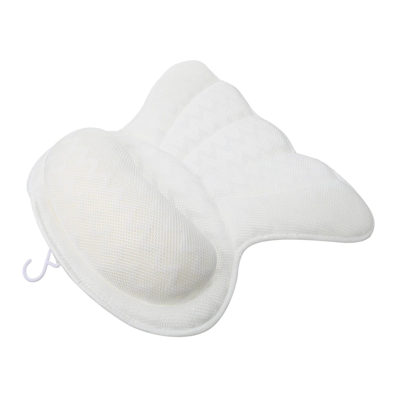 

Bathtub Pillow 100% Polyester Fiber Suction Cups Non Slip Bathing Supply Foldable Design Thickened Area High Spring