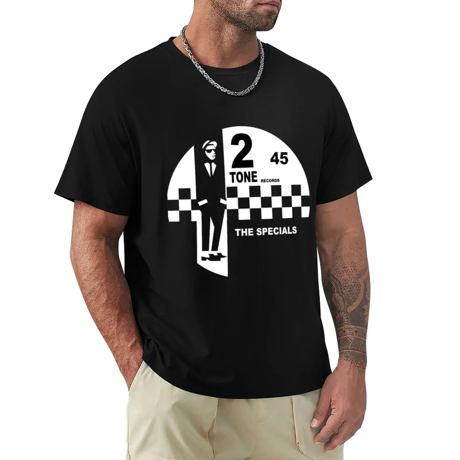 

2 Tone Records Shirt - The Specials Ska Label Logo Shirt, Sticker Mask T-Shirt plus size tops mens funny t shirts