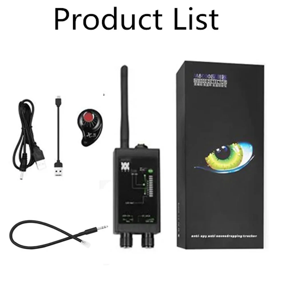 Professional  Anti-spy Detector Camera GSM Audio Bug Finder GPS Signal Lens RF Tracker Detect Wireless Listening Device Scanner