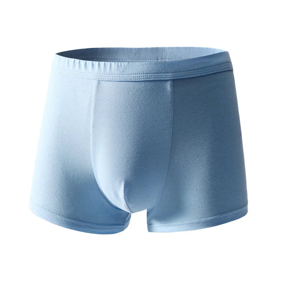 

Men Trunks Daily Shorts Middle Waist U Convex Pouch Underwear Boxer Briefs Solid Breathable Underpants Panties Slip Homme