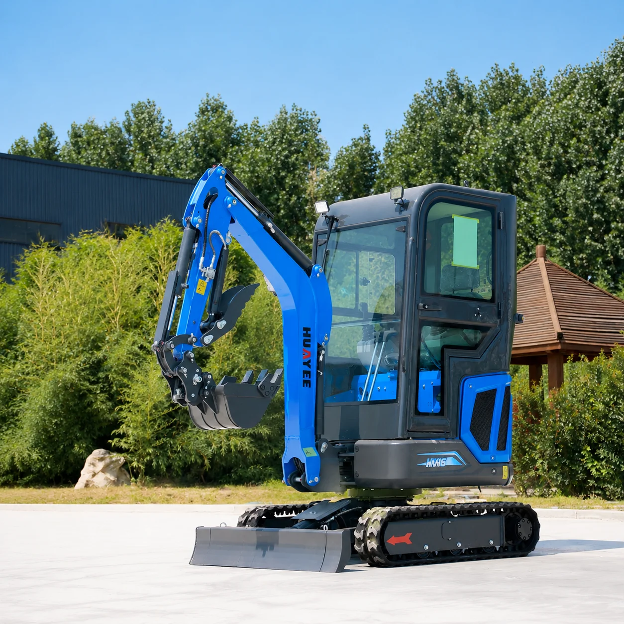 Huayee Günstiger 1,8 Tonnen kleiner Bagger mit EPA Euro 5-Motor Minibagger Fabrik anpassen der Minibaggermaschine