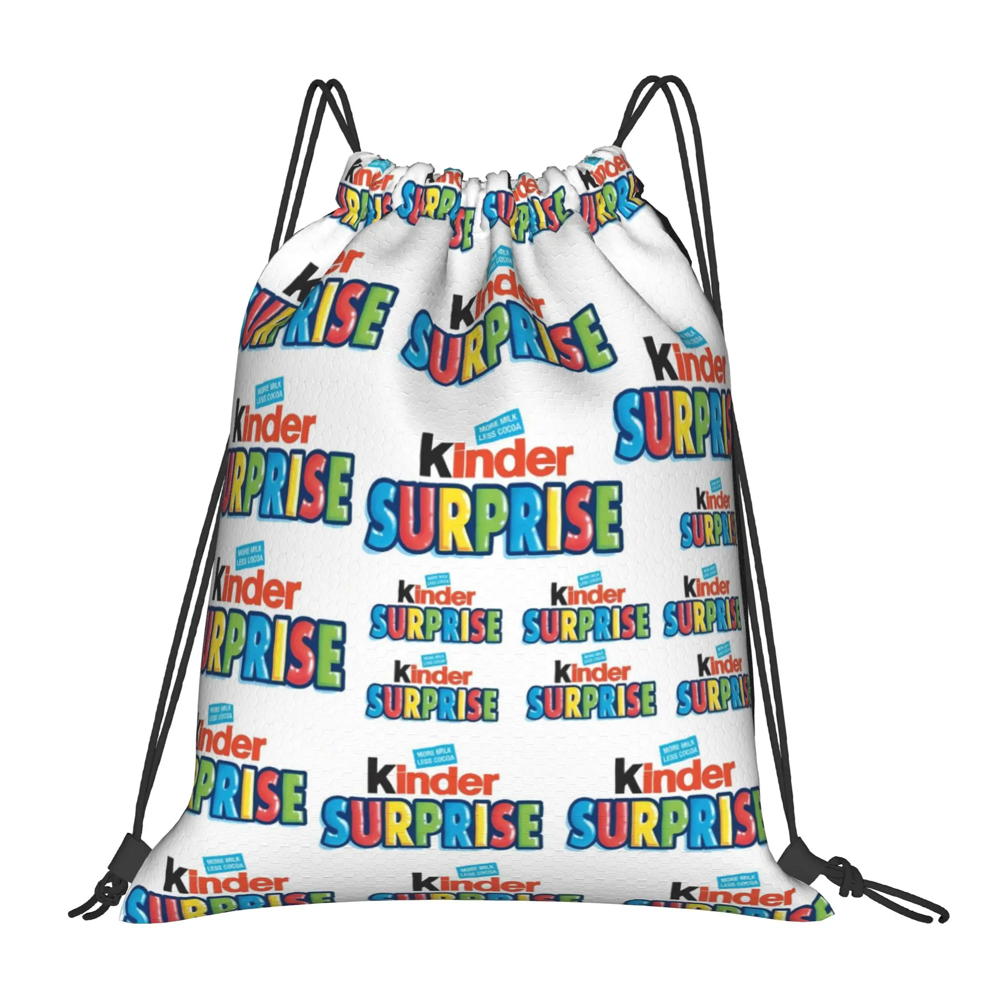 Kinder Bueno 11 kinder  Multi-function Pocket Men Women Storage Backpack Teenager Travel Bag Print Drawstring Bags