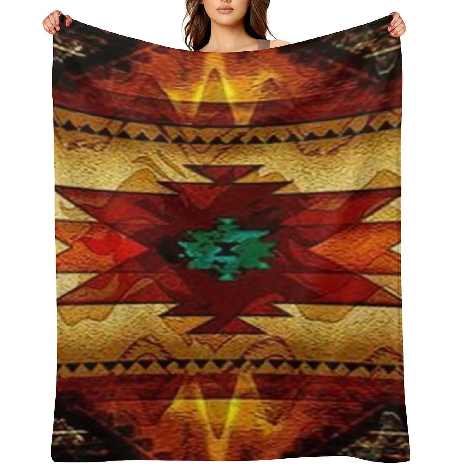 

y2k native Throw Blanket manga Thins Blankets For Sofas Flannel Fabric Blankets