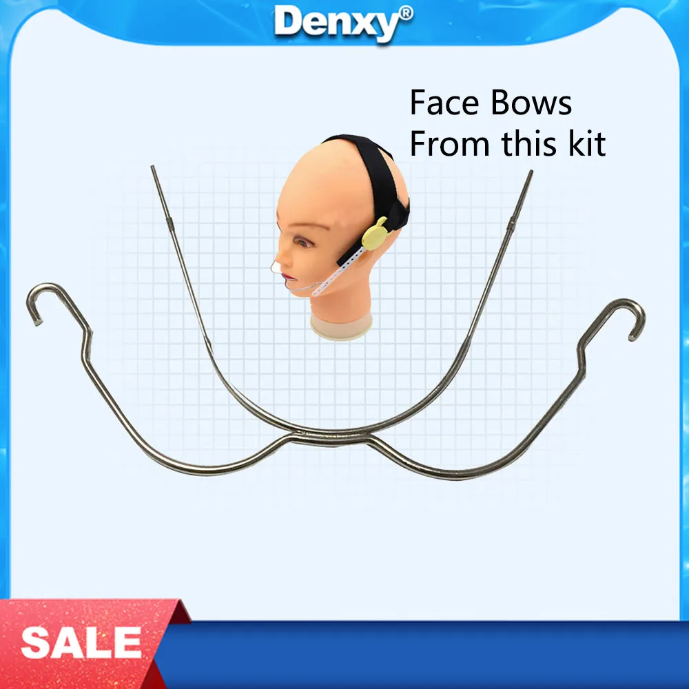 

Denxy 2 Pcs Dental Orhodontic Face Bows Symmetry Extraoral FaceBow Ortho Headgear Brace Orthodontic Brackets