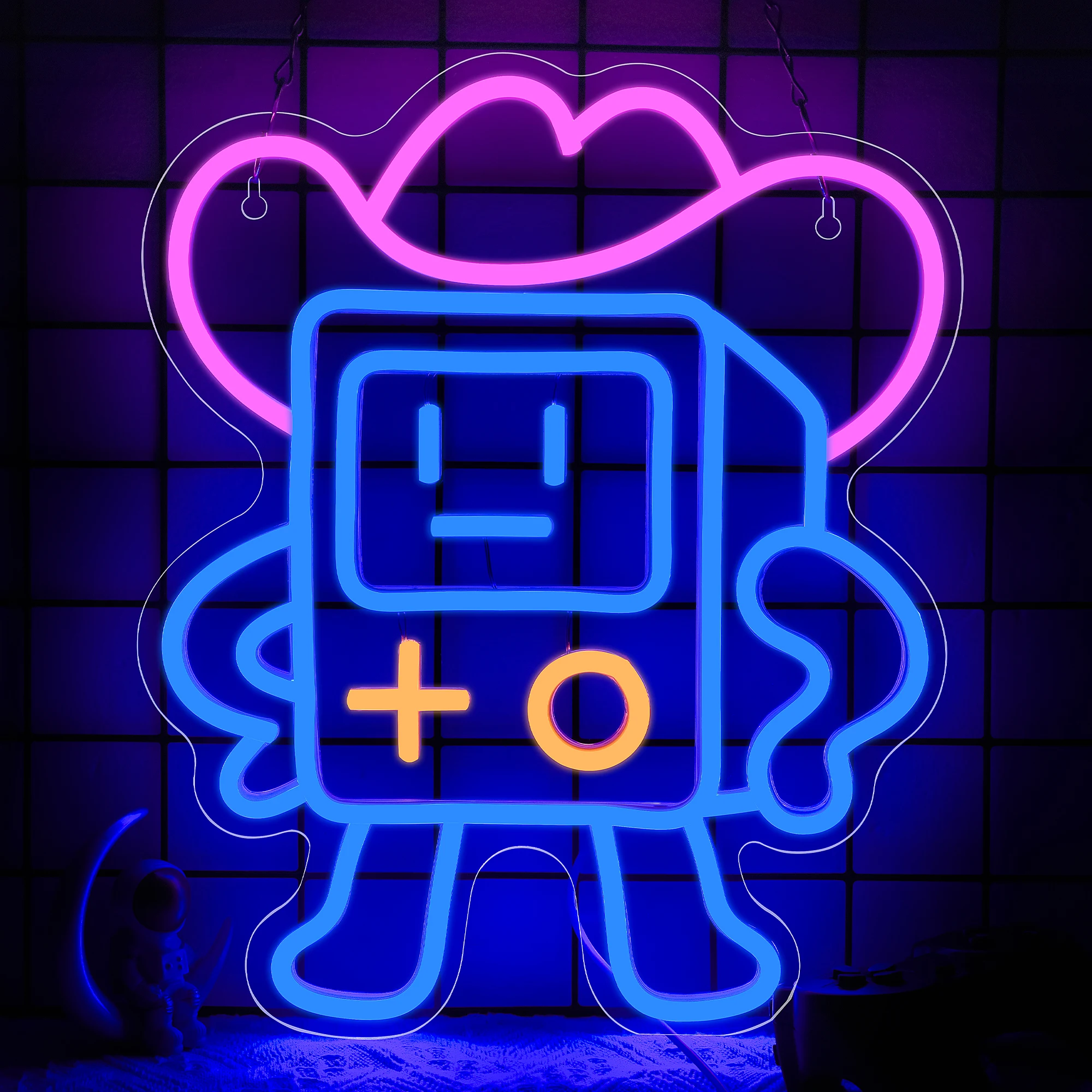 

Gaming Neon Sign for Wall Decor Game Neon Sign Cowboy Sign Controller Gaming LED Lights for Game Room Gamers Boys Kids