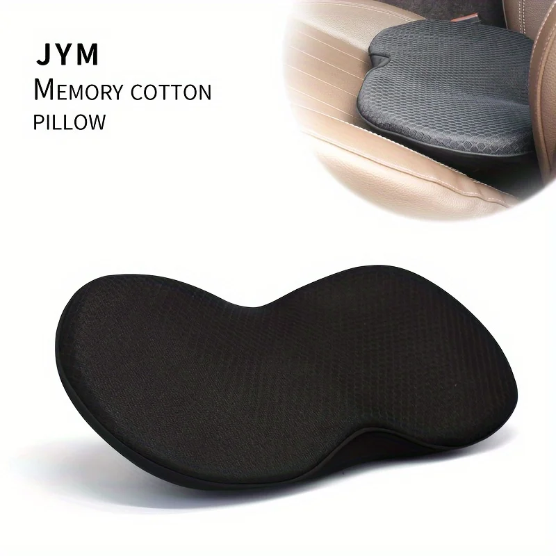 Drive Comfortably: Ergonomic Soft Memory Foam Car Seat Pad - Sciatica & Lower Back Pain Relief, Lightweight & Compressible