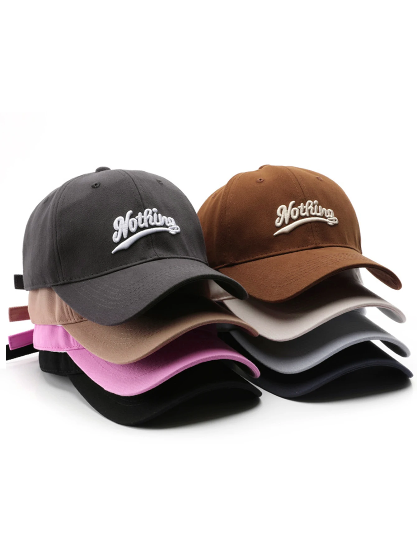 1pc  letter nothing unisex all season fashionable pure cotton retro baseball cap