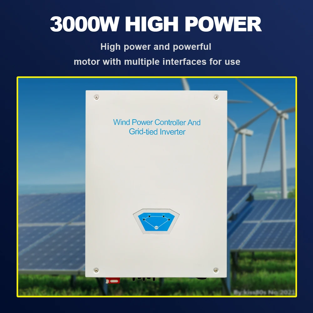 10kw Inverter & Contorller Wind Turbine 10000w 380V Three-Phase On Grid Remote Monitoring And Direct Connection To Grid System