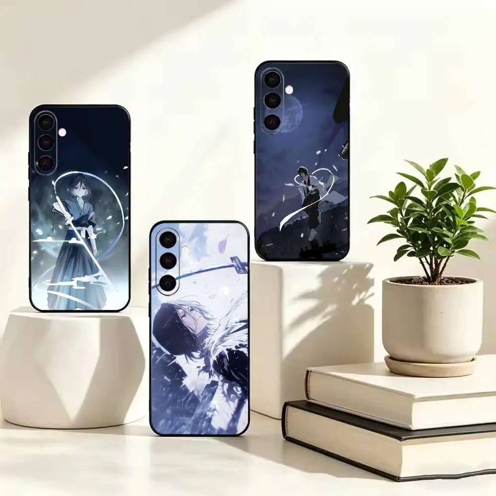 Anime B-BLEACH R-Rukia Kuchiki  Anti-drop Black Soft Silicone Case For Samsung Galaxy A73 A72 A71 A53 A52 A51